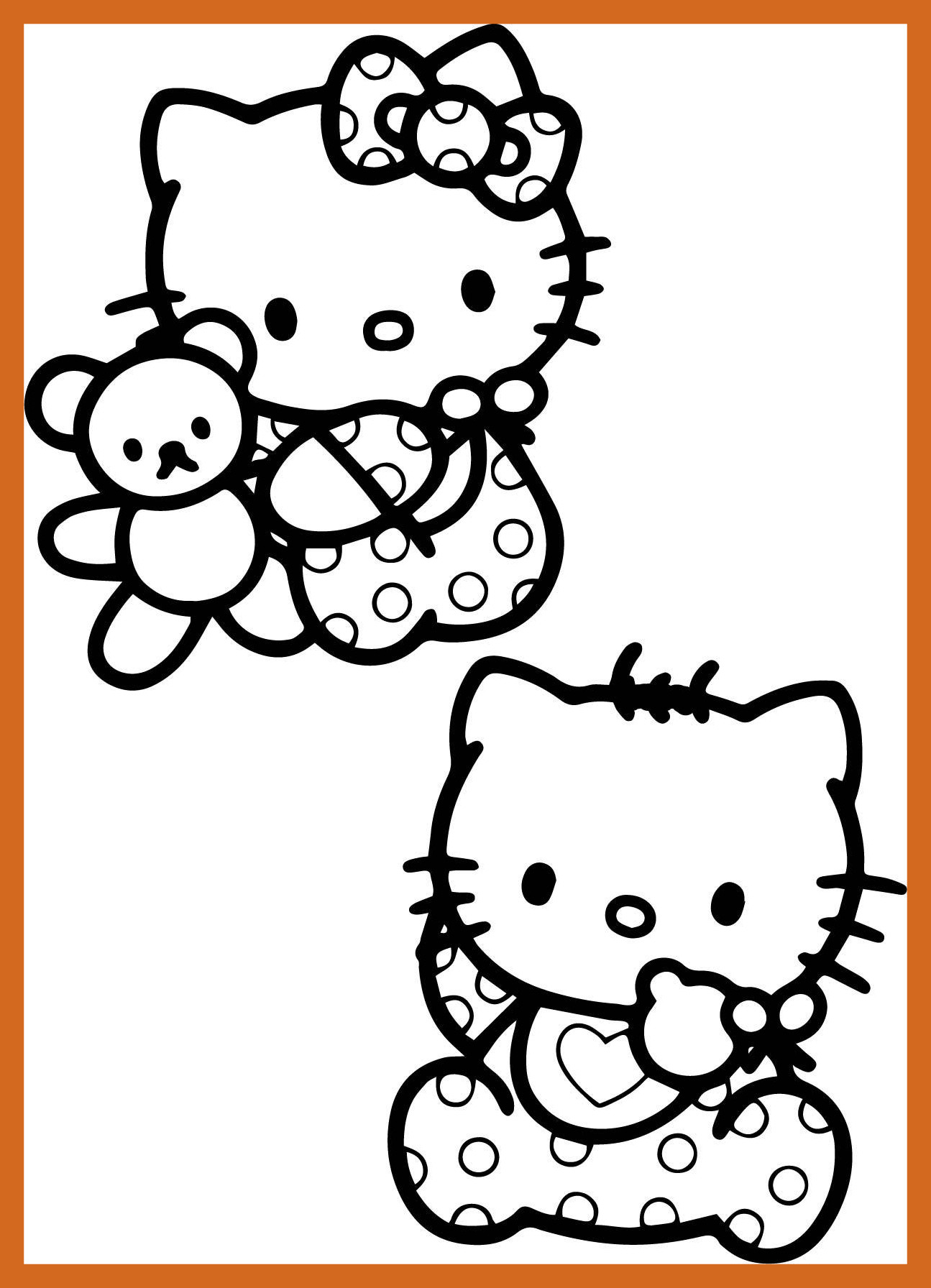 Hello Kitty Baby Coloring Pages - boringpop.com