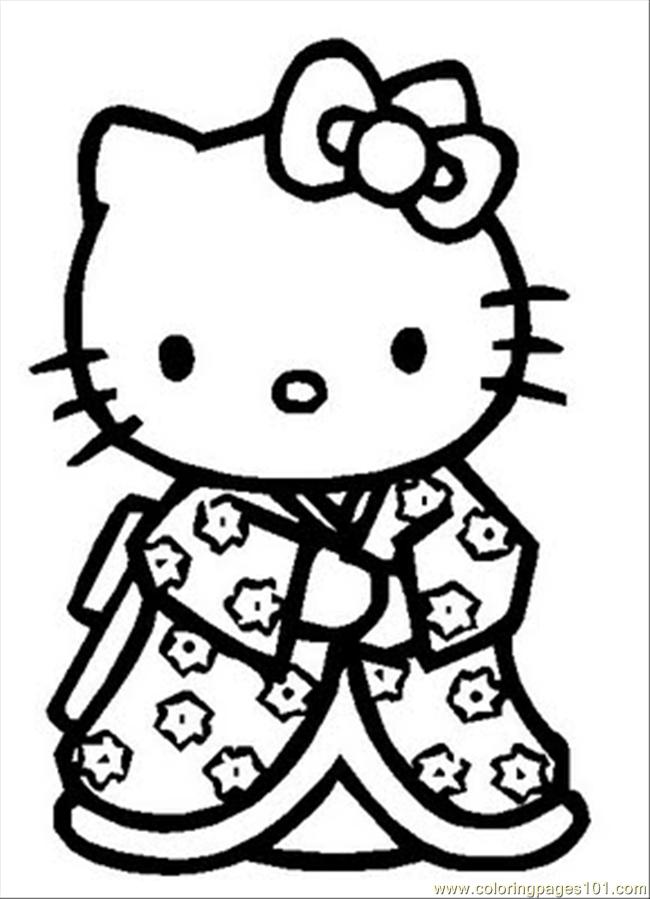 Hellokitty Coloring Page 650x899 Hellokitty Coloring Page