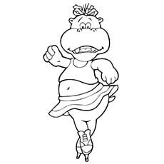 Baby Hippo Coloring Pages