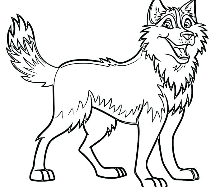 Baby Husky Coloring Pages
