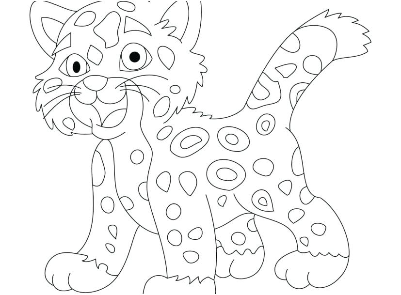 Baby Jaguar Coloring Pages at GetColorings.com | Free printable ...