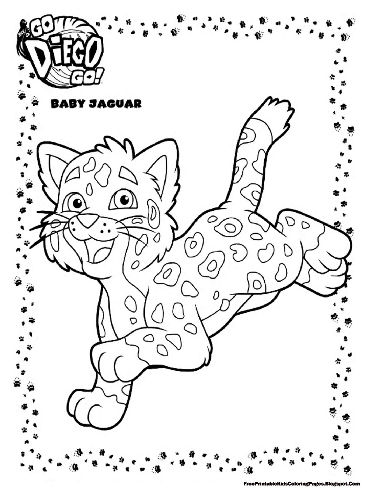 1200x1600 Diego Ba Jaguar Coloring Pages Printable Free Kids For Decorations