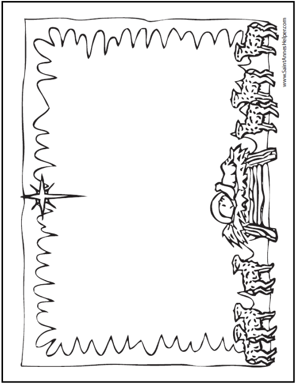 Baby Jesus Christmas Coloring Pages