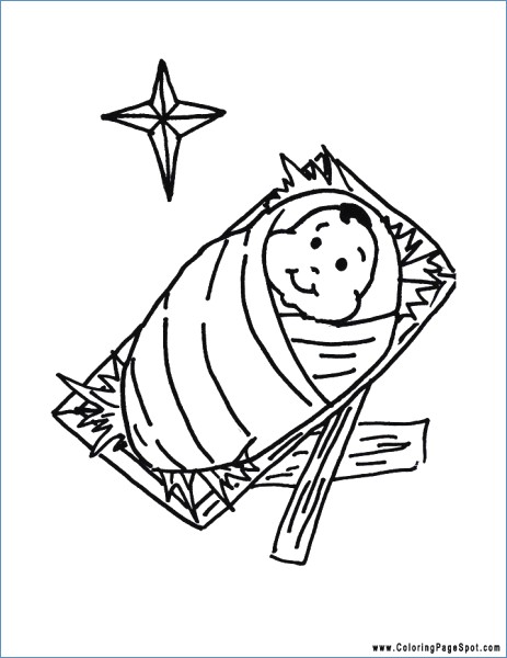 Baby Jesus Christmas Coloring Pages For Kids 463x600 Baby Jesus Christmas Coloring Pages For Kids