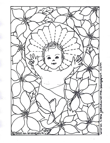 Little Jesus And Me Baby Jesus Coloring Page Kids 375x488 Little Jesus And Me Baby Jesus Coloring Page Kids