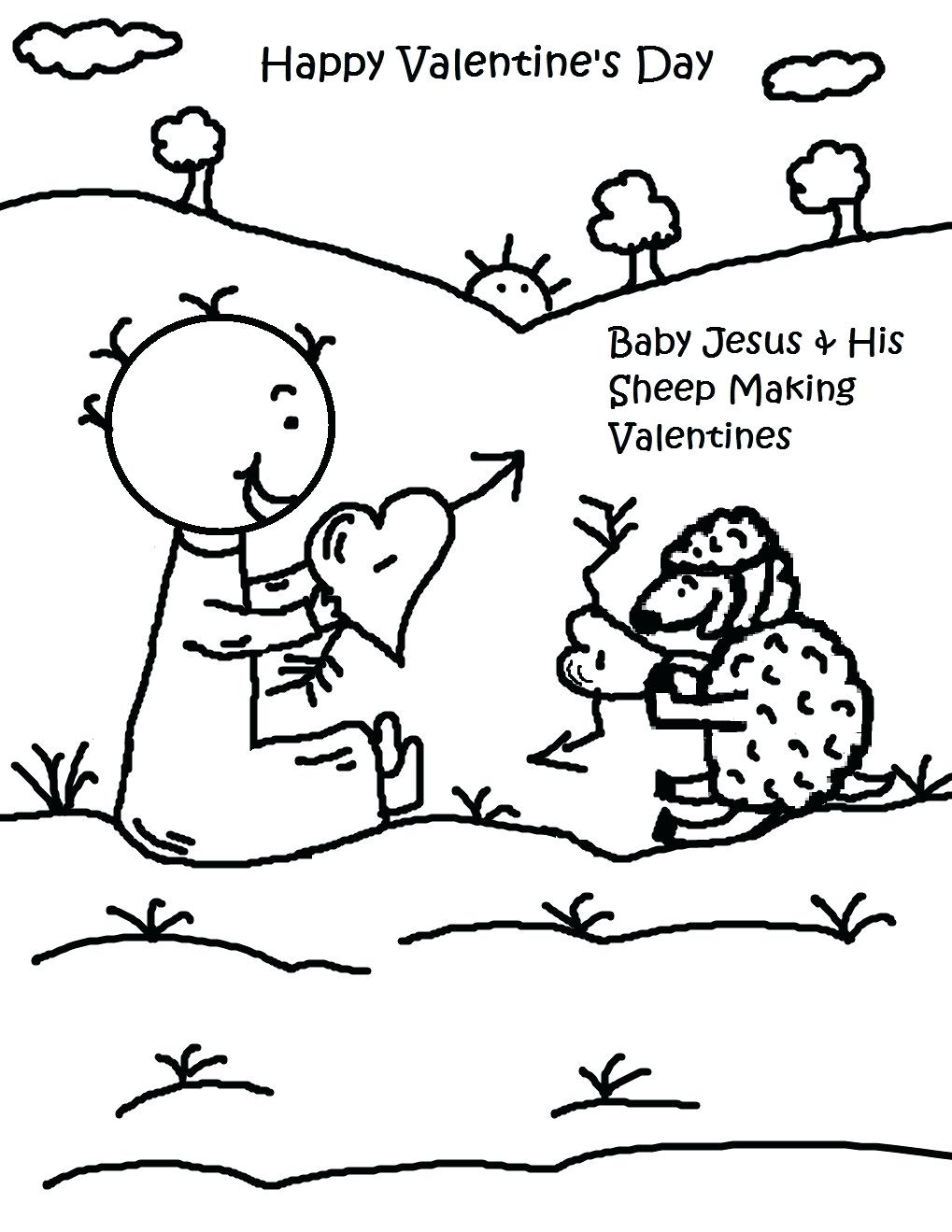 1019x1319 Coloring Pages ~ Baby Jesus Coloring Pages Valentines Day And His