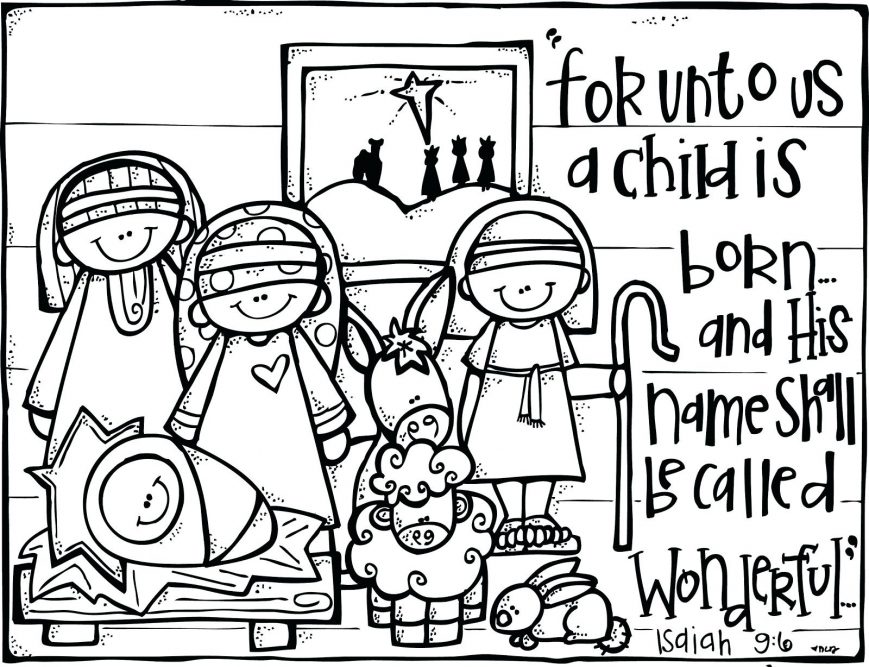 869x667 Baby Jesus Coloring Pages Picture High Resolution Color Nativity