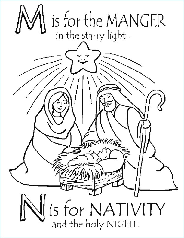 Baby Jesus In A Manger Coloring Pages at GetColorings.com | Free ...
