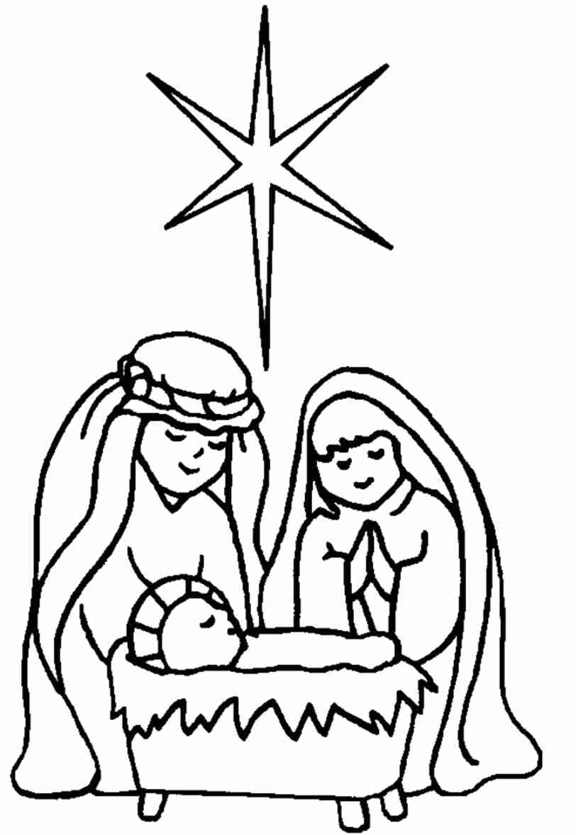 Baby Jesus Coloring Pages Printable Free at GetColorings.com | Free ...