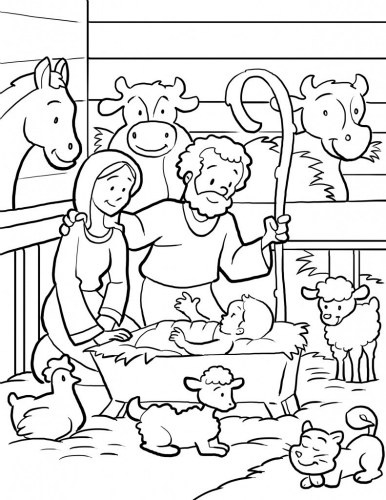 Baby Jesus Coloring Pages Printable Free at GetColorings.com | Free ...