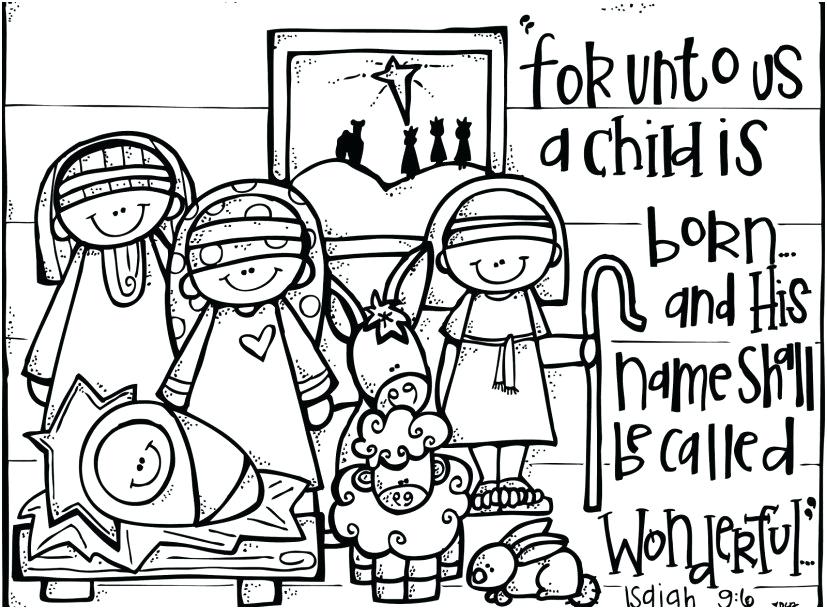827x609 Baby Jesus Coloring Page Baby Coloring Pages Printable Free Little