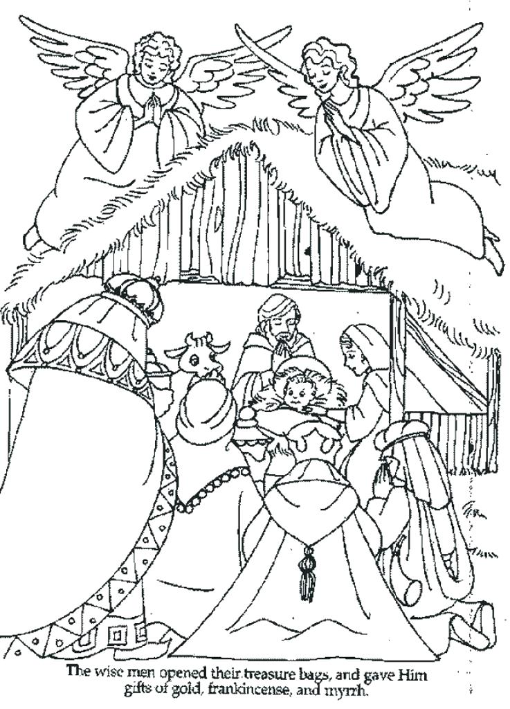 Baby Jesus In Manger Coloring Page Coloring Picture Of Baby 737x1024 Baby Jesus In Manger Coloring Page Coloring Picture Of Baby