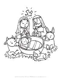 Baby In Manger Coloring Page Christmas Baby Jesus 200x259 Baby In Manger Coloring Page Christmas Baby Jesus