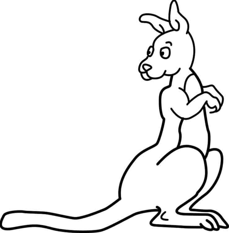 739x750 Free Kangaroo Coloring Pages Clipart Panda