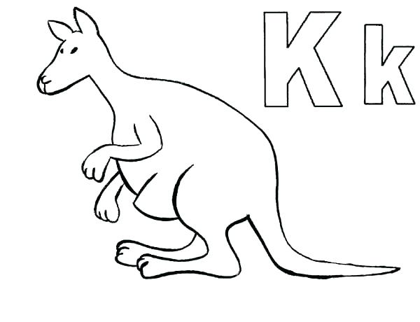 600x460 Kangaroo Coloring Page Kangaroo Color Page Boxing Kangaroo