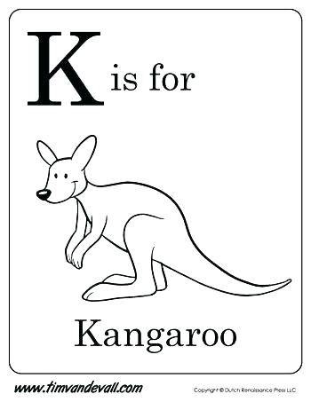350x453 Kangaroo Coloring Page Pdf Kangaroo Picture To Color Kangaroo