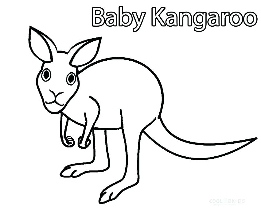 850x708 Kangaroo Coloring Pages Kangaroo Baby Coloring Pages Baby Kangaroo