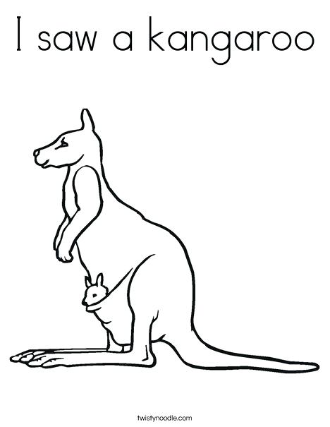 468x605 Kangaroo Coloring Pages Kangaroo With Baby Coloring Page Baby