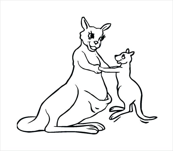 585x510 Kangaroo Coloring Pages Top Rated Kangaroo Coloring Page Pictures