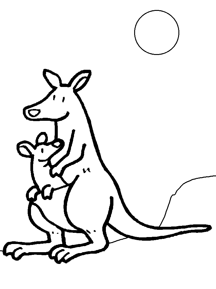 718x957 Baby Kangaroo Coloring Pages Many Interesting Cliparts