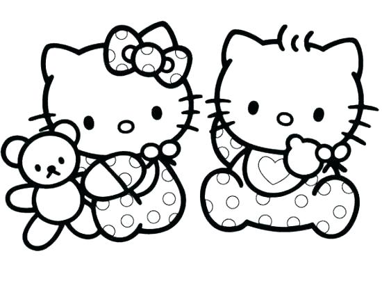 550x424 Beautiful Hello Kitty Coloring Pages For Kids Print Baby Free