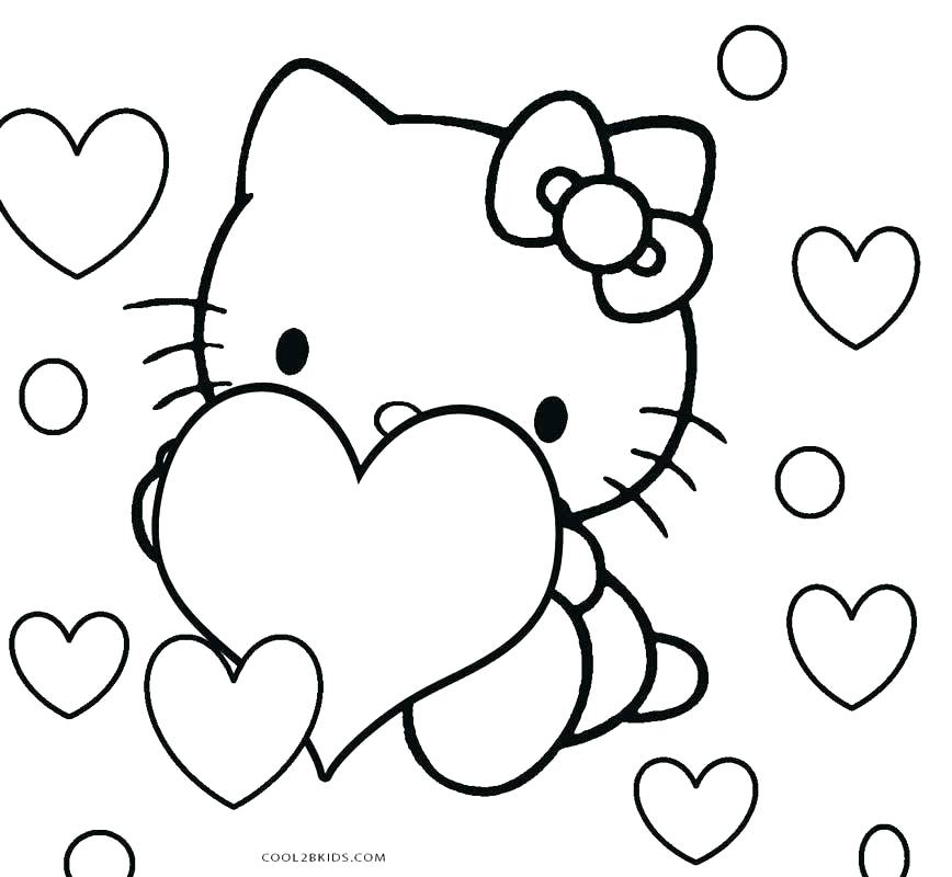 868x800 Cute Kitty Coloring Pages Cat Coloring Pages For Kids Cat Coloring
