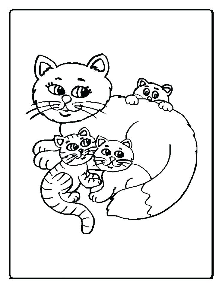 741x960 Baby Kitten Coloring Pages