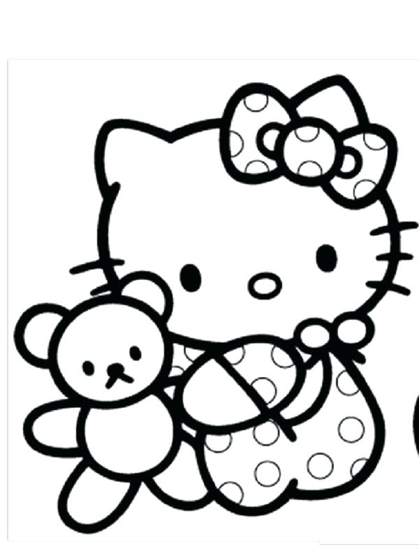 600x799 Baby Hello Kitty Coloring Pages Baby Hello Kitty Coloring Page New
