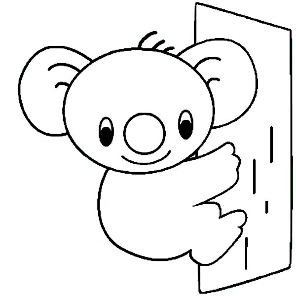 Cute Koala Bear Coloring Page Color Luna 600x600 Cute Koala Bear Coloring Page Color Luna
