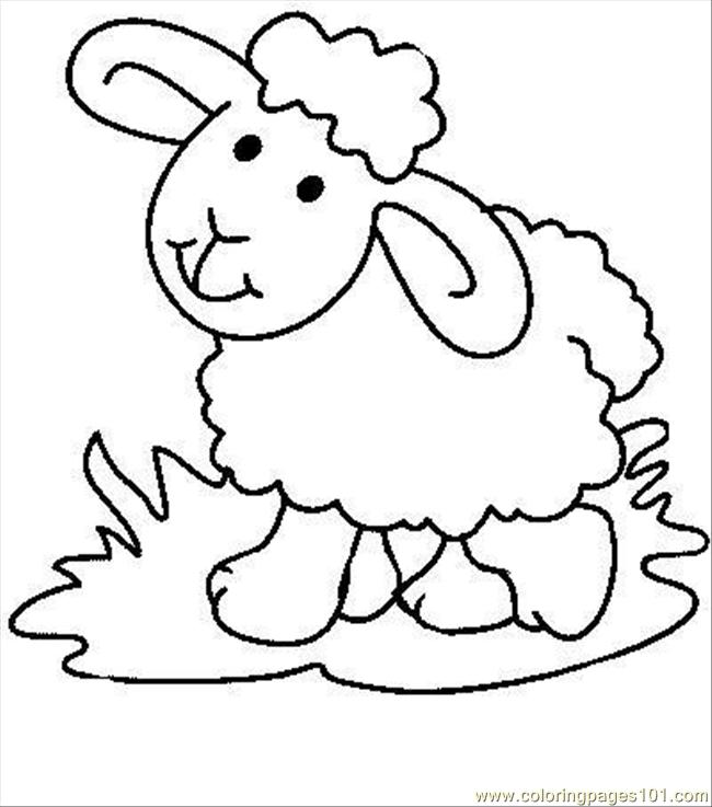 Sheep7 Coloring Page 650x737 Sheep7 Coloring Page