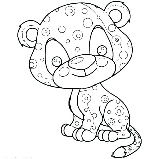 520x520 Baby Leopard Coloring Pages Deepart