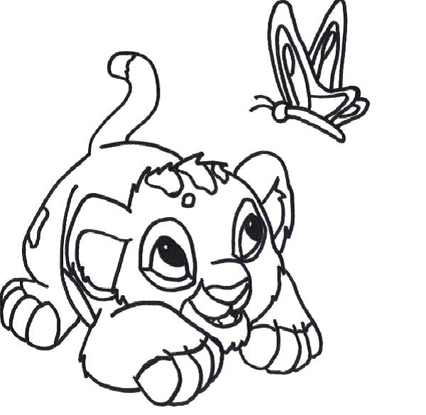Baby Lion Coloring Pages Baby Lion Coloring Pages Click To See 600x585 Baby Lion Coloring Pages Baby Lion Coloring Pages Click To See