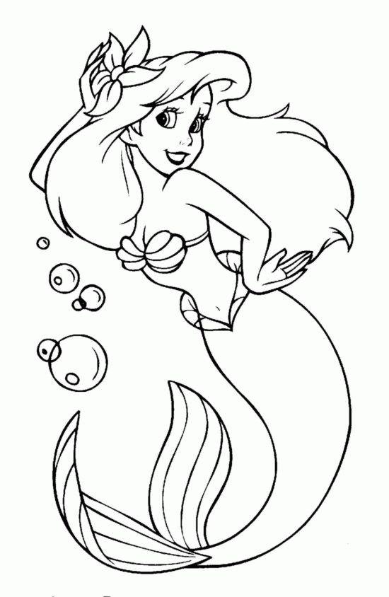 Top 84 Little Mermaid Ariel Coloring Pages 550x844 Top 84 Little Mermaid Ariel Coloring Pages