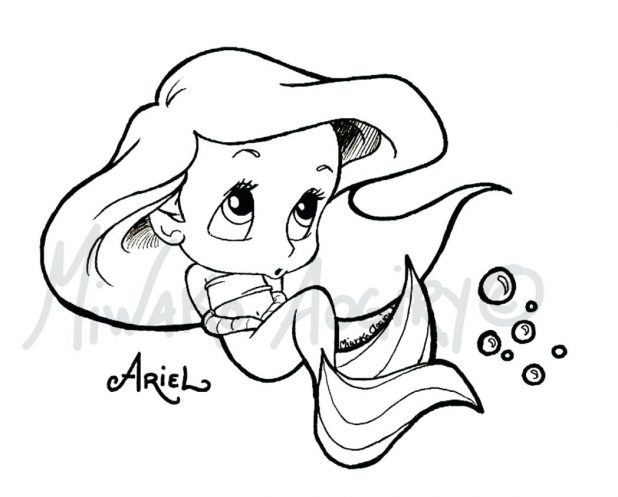 Ariel The Little Mermaid Coloring Pages Disney Coloring Pages Baby 618x497 Ariel The Little Mermaid Coloring Pages Disney Coloring Pages Baby