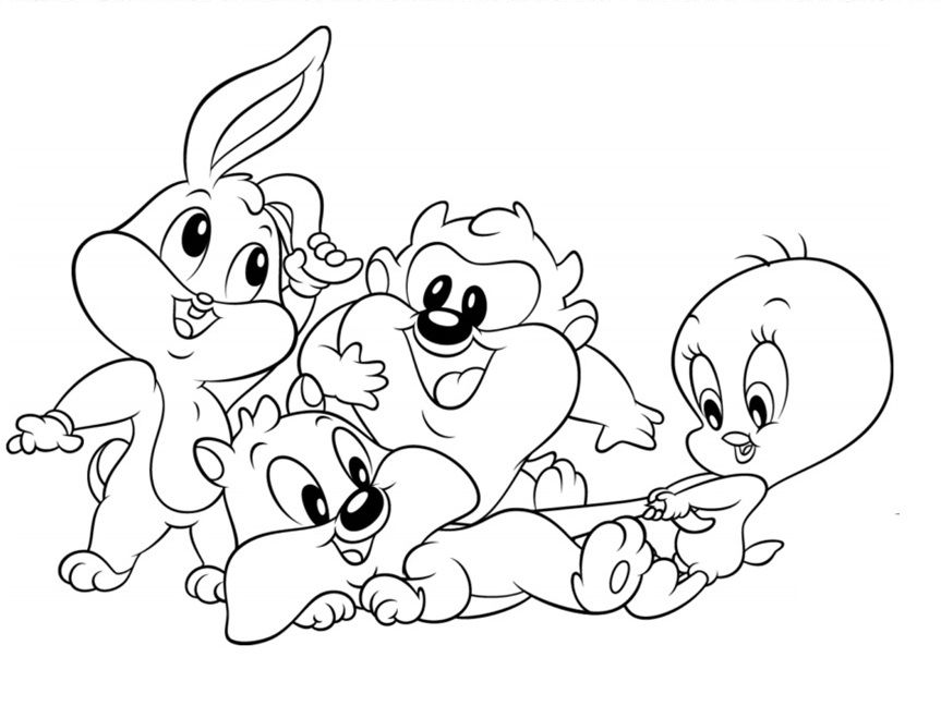 Baby Looney Tunes Coloring Pages To Print 863x648 Baby Looney Tunes Coloring Pages To Print