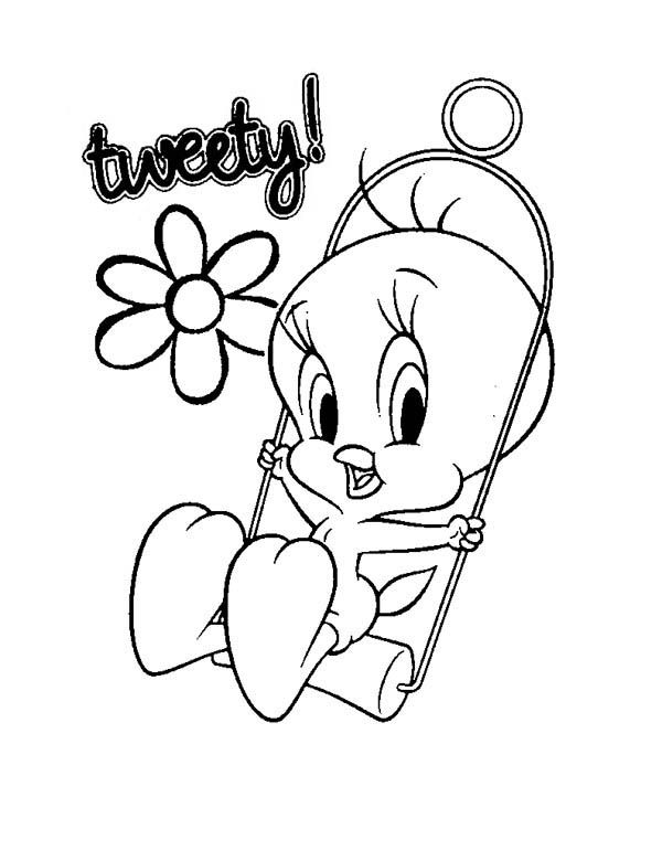 Baby Looney Tunes, Cute Tweety In Baby Looney Tunes Coloring 600x780 Baby Looney Tunes, Cute Tweety In Baby Looney Tunes Coloring