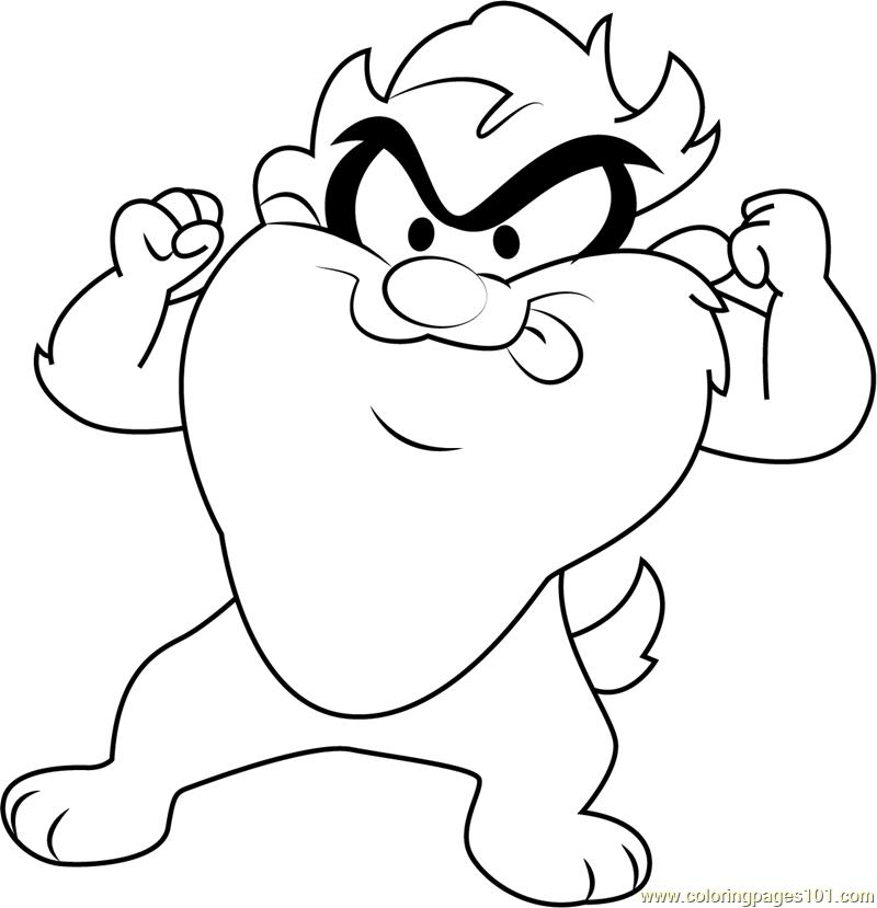 Baby Looney Tunes Taz Coloring Page 800x829 Baby Looney Tunes Taz Coloring Page