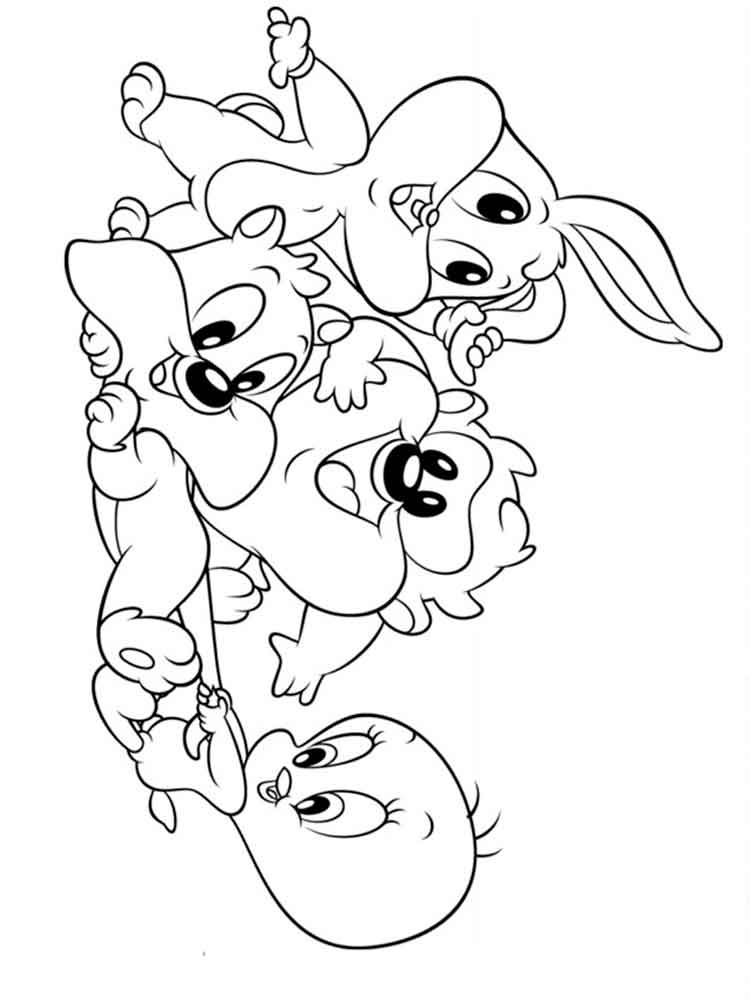 750x1000 Coloring Pages Download And Print Baby Looney Tunes Coloring Pages