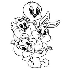 Baby Looney Tunes Tweety Coloring Pages at GetColorings.com | Free ...