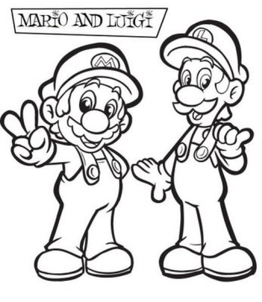 Baby Mario And Baby Luigi Coloring Pages At GetColorings Free 