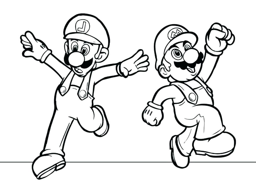 1000x754 Baby Mario And Luigi Coloring Pages Printable Coloring Coloring
