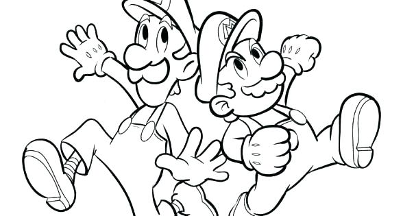 588x315 Baby Mario And Luigi Coloring Pages Printable Fresh Page
