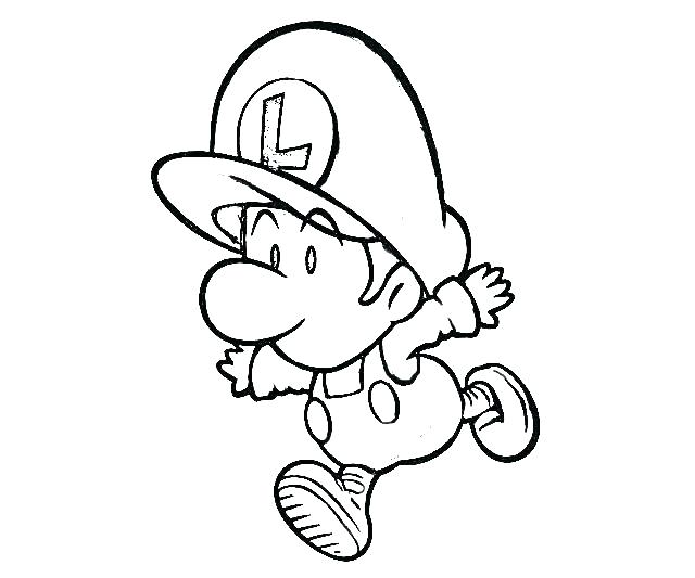 640x533 Baby Luigi Coloring Pages Coloring Pages Baby Mario And Luigi