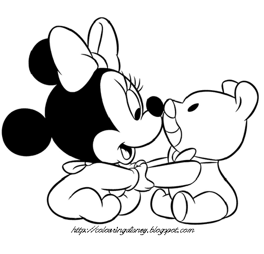 Disney Coloring Pages Coloring Pages Of Baby Mickey, Baby Minnie 513x495 Disney Coloring Pages Coloring Pages Of Baby Mickey, Baby Minnie