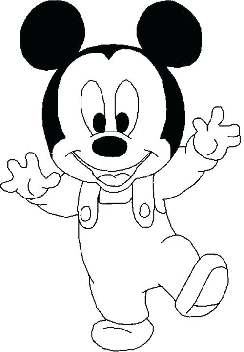 500x720 Mickey Mouse Baby Coloring Pages S S Baby Mickey Mouse Friends