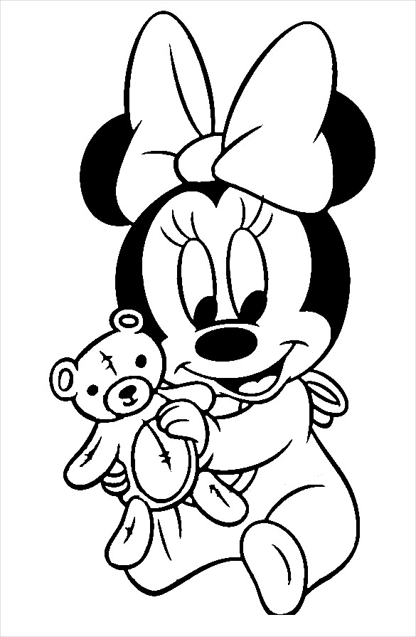 585x895 Baby Mickey Mouse Coloring Pages Mickey Mouse Coloring Page 20
