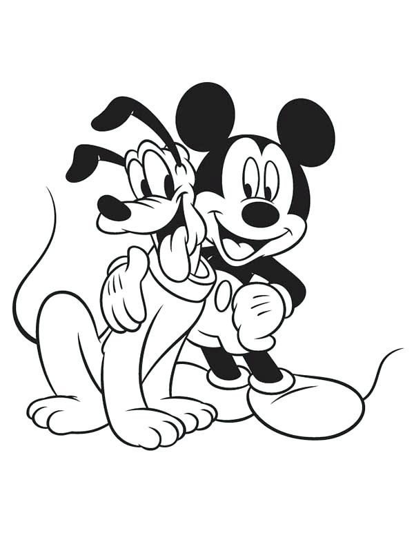 Mickey Mouse Color Page Mickey Mouse And Are Best Friend Coloring 600x776 Mickey Mouse Color Page Mickey Mouse And Are Best Friend Coloring