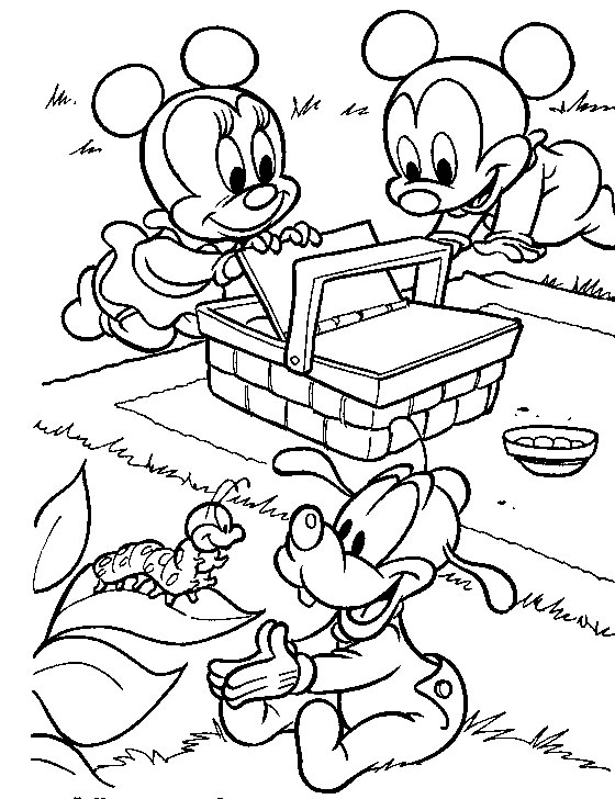 Baby Mickey Mouse And Minnie Mouse Coloring Pages 560x728 Baby Mickey Mouse And Minnie Mouse Coloring Pages
