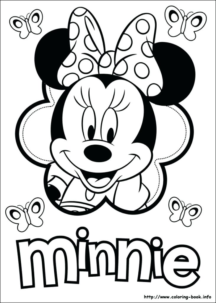 Baby Minnie Mouse Coloring Book 731x1024 Baby Minnie Mouse Coloring Book