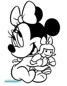 Baby Minnie Mouse Coloring Pages 236x301 Baby Minnie Mouse Coloring Pages